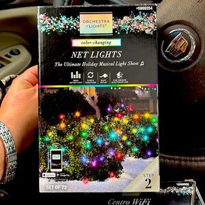 Of lights color changing net lights set of 72